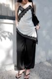  SET ÁO 2 DÂY PHỐI REN QUẦN BO CHUN - TH 