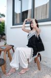  SET ÁO 2 DÂY PHỐI REN QUẦN BO CHUN - TH 