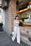  SET ÁO LỤA ĐÍNH HOA QUẦN SUÔNG - TH 