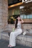  SET ÁO LỤA ĐÍNH HOA QUẦN SUÔNG - TH 