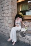  SET ÁO LỤA ĐÍNH HOA QUẦN SUÔNG - TH 
