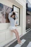  SET ÁO REN HOA TAY DÀI CHÂN VÁY NGẮN - TH 