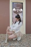  SET ÁO REN HOA TAY DÀI CHÂN VÁY NGẮN - TH 