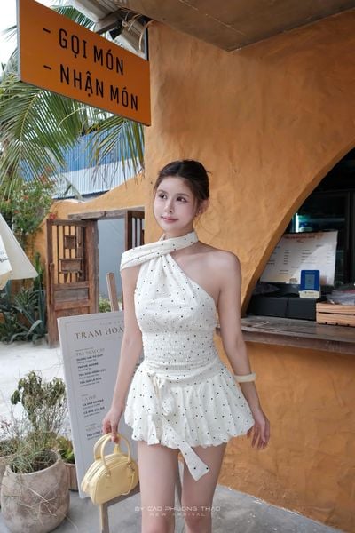  SET ÁO YẾM VÁY BÍ BO CHUN 