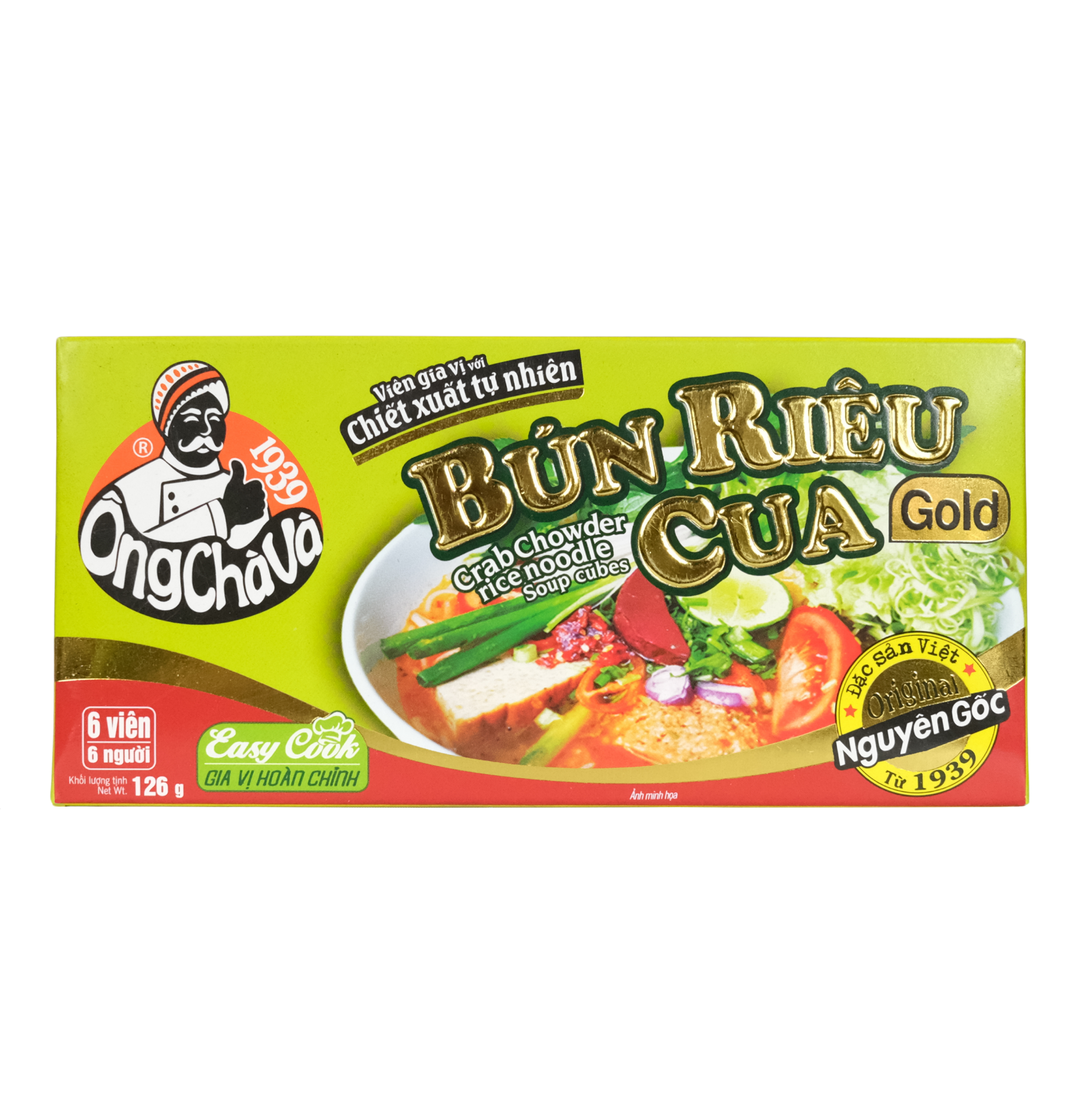  Viên Gia Vị Bún Riêu Cua Gold 126gr 
