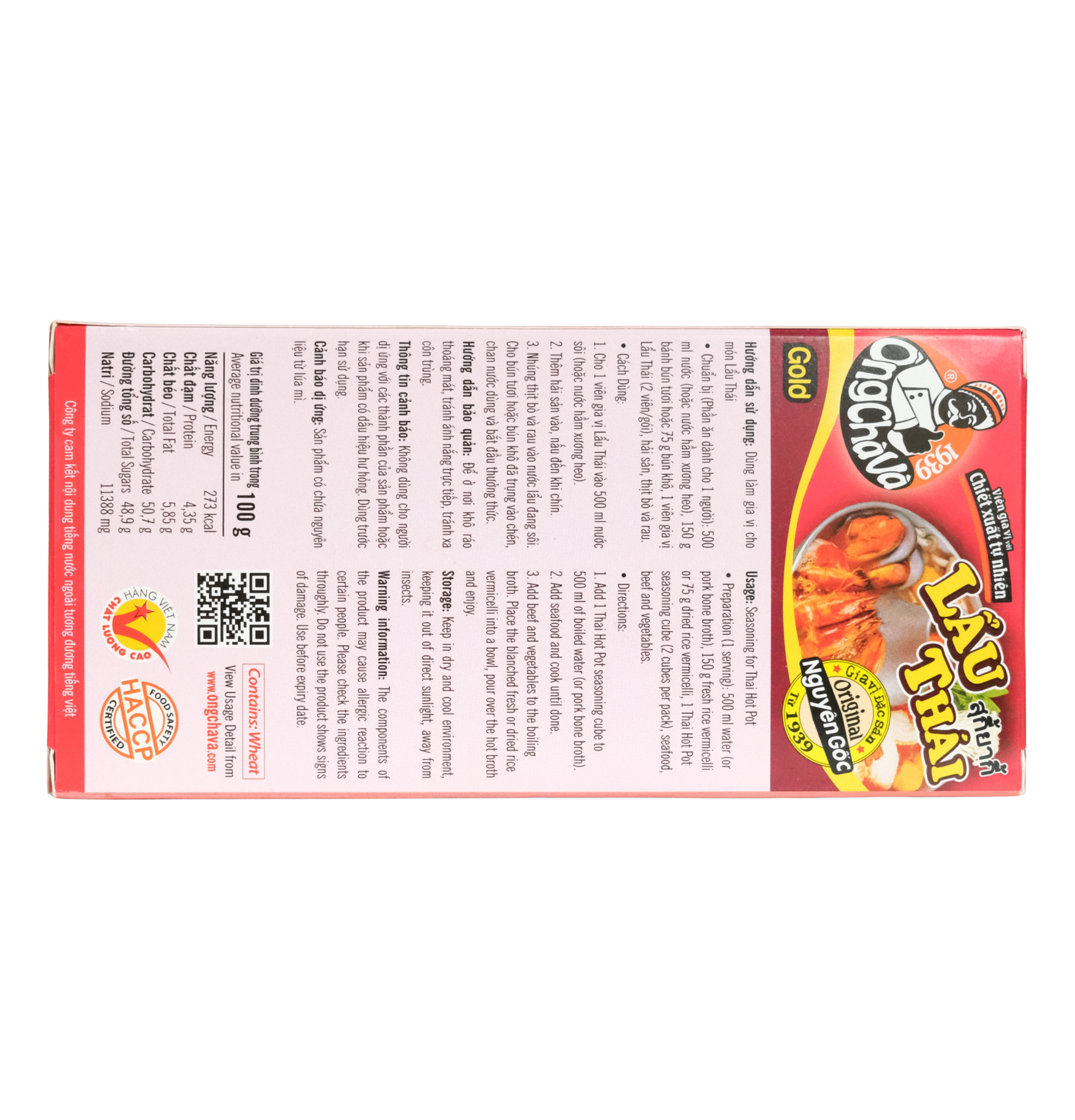  Viên Gia Vị Lẩu Thái Gold 126gr 