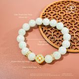  Vòng Tay Cẩm Thạch Sơn Thủy 10mm 4A Phối Charm 