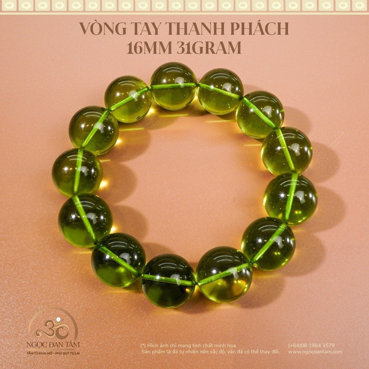  Vòng Tay Thanh Phách 16mm 31gram 