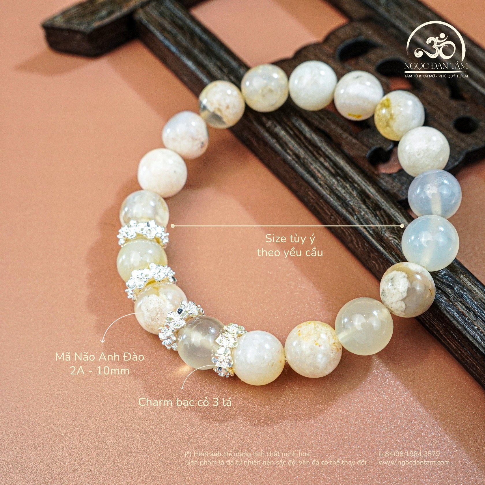  Vòng Tay Anh Đào Khai Tâm 2A - 10mm 