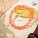  Vòng Tay Ngọc Nam Hồng 9mm 5A 