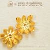 Charm Đế Hoa Lớn 11mm -  Bạc 925 Mạ Vàng Cao Cấp