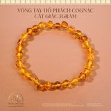  Vòng Tay Hổ Phách Cognac Cắt Giác 3gram 