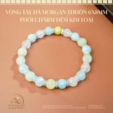  Vòng Tay Đá Morgan 6x8mm Phối Charm 