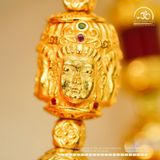  Lắc Tay Bạc Mạ Vàng Tứ Diện Phật 