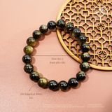  Vòng Tay Đá Sapphire Ánh Titan 9mm 5A 