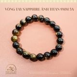  Vòng Tay Đá Sapphire Ánh Titan 9mm 5A 