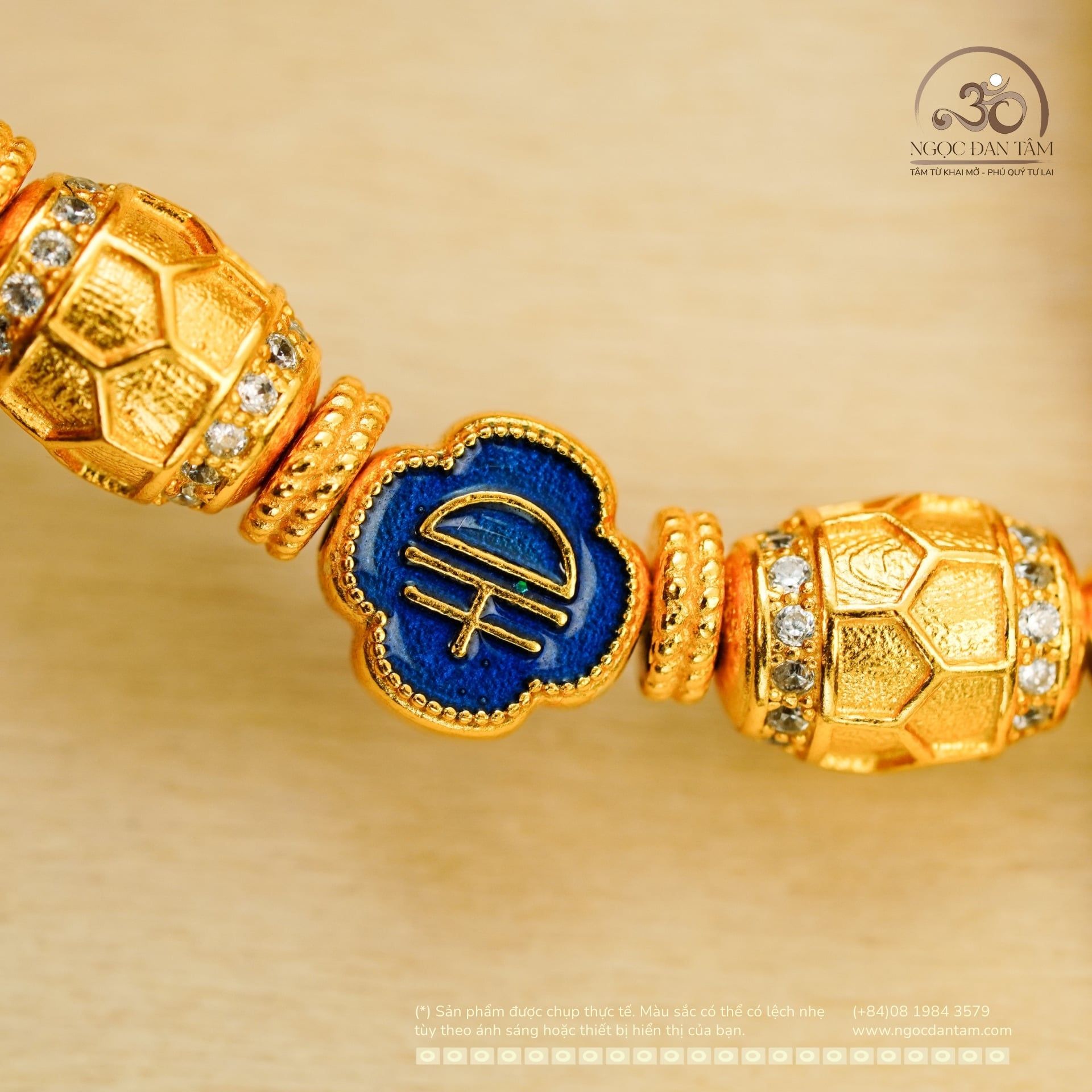  Lắc Tay Bạc Mạ Vàng Mai Rùa Cát Tường 