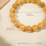  Vòng Tay Thạch Anh Tóc Vàng 10,8mm 7A 