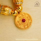  Lắc Tay Bạc Mạ Vàng Mai Rùa Cát Tường 