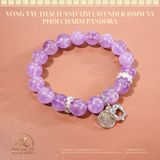  Vòng Tay Song Tâm ( Thạch Anh Tím Lavender 10mm 5A ) 