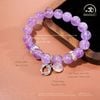  Vòng Tay Song Tâm ( Thạch Anh Tím Lavender 10mm 5A ) 