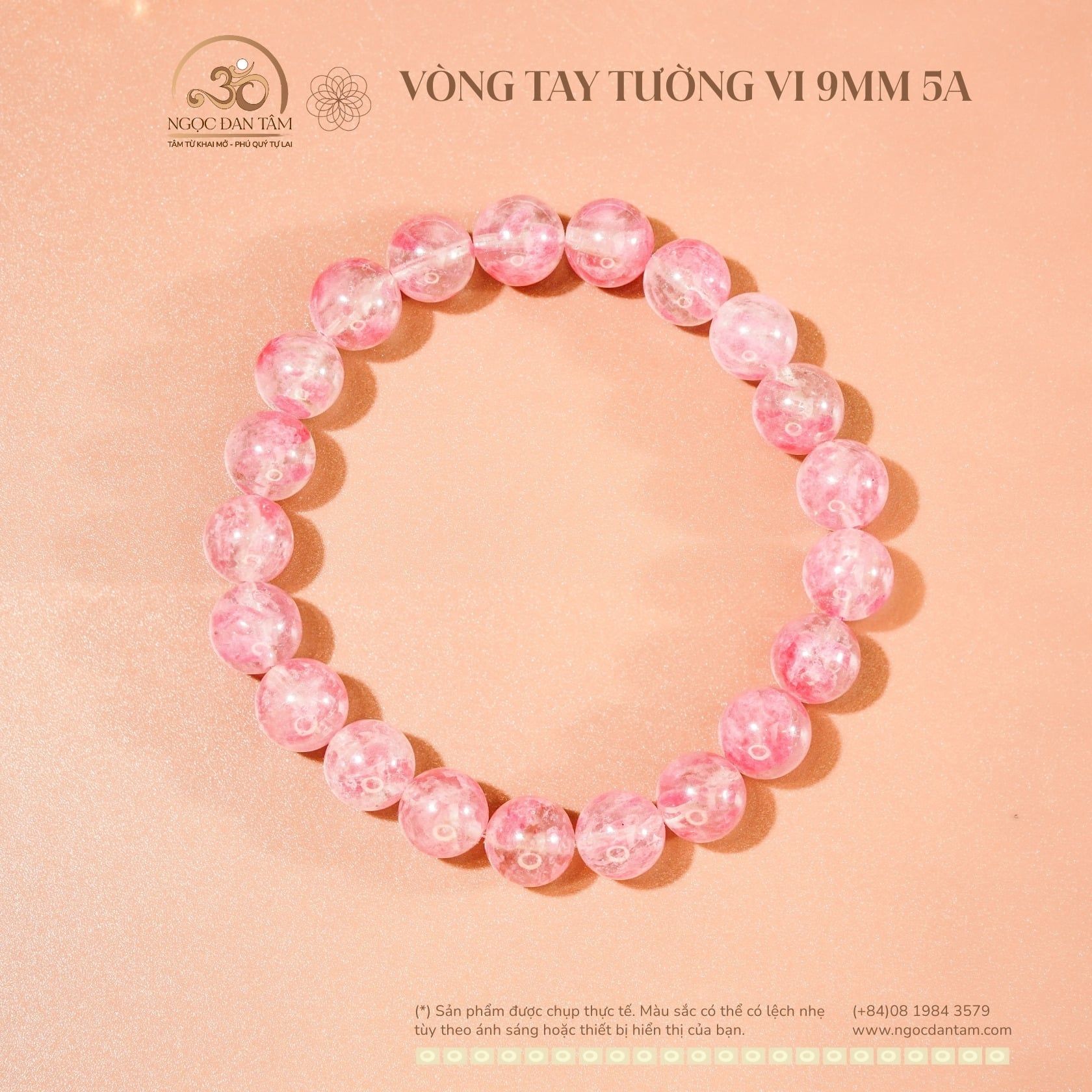  Vòng Tay Tường Vi 9mm 5A 