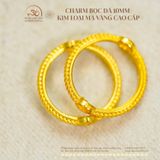  Charm Bọc Đá 10mm - Kim Loại Mạ Vàng Cao Cấp 