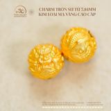  Charm Tròn Sư Tử 7.84mm - Kim Loại Mạ Vàng 