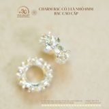  Charm Bạc Cỏ 3 Lá Nhỏ 8mm - Bạc Cao Cấp 