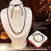  Vòng Cổ  + Vòng Tay Thắt Dây Charm Bánh Xe Pháp Luân Bạc 925 Mạ Vàng Cao Cấp 