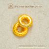 Charm Tròn Mạ Vàng Lớn 7,53mm - Charm Bạc Mạ Vàng Cao Cấp