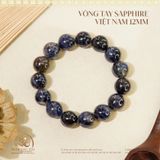  Vòng Tay Đá Sapphire Việt Nam 12mm 