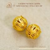  Charm Nụ Hoa 7.16mm - Kim Loai Mạ Vàng Cao Cấp 