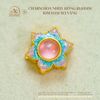 Charm Hoa Nhụy Hồng 10,84mm - Kim Loại Mạ Vàng Cao Cấp