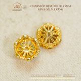  Charm Ốp Đệm Đính Đá 7,67mm - Kim Loại Mạ Vàng Cao Cấp 