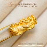 Tỳ Hưu 105T 24,24mm - Đồng Thau Mạ Vàng 999 Cao Cấp 