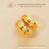  Charm Tròn Bánh Xe 9.48mm - Bạc 925 Mạ Vàng Cao Cấp 