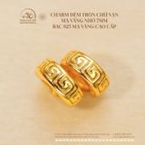  Charm Đệm Tròn Chữ Vạn Nhỏ 7mm - Bạc 925 Mạ Vàng Cao Cấp 