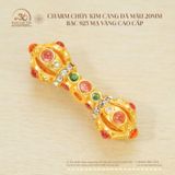  Charm Chùy Kim Cang Đá Màu - Bạc 925 Mạ Vàng Cao Cấp 