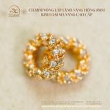  Charm Vàng Lấp Lánh Vàng Hồng - Kim Loại Mạ Vàng Cao Cấp 