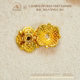  Charm Đệm Ốp Hoa Nhỏ 7,69mm - Kim Loại Mạ Vàng Cao Cấp 
