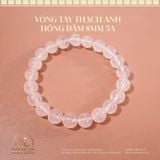  Vòng Tay Thạch Anh Hồng Đậm 8mm - 10mm 5A 