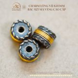  Charm Lông Vũ 8.03mm - Bạc 925 Mạ Vàng Cao 