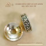  Charm Đệm Chữ Vạn Lớn 10mm - Bạc 925 Cao Cấp 