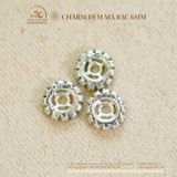  Charm Đệm Mạ Bạc 6mm 