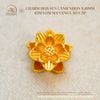 Charm Hoa Sen Cánh Nhọn 9,10mm - Kim Loại Mạ Vàng Cao Cấp