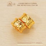  Charm Tròn O 5.29mm - Bạc 925 Mạ Vàng Cao Cấp 