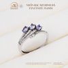 Nhẫn Bạc 925 Đính Đá Tanzanite 3x4mm