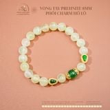  Vòng Tay Prehnite 8mm Phối Charm Hồ Lô 