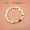 Vòng Tay Prehnite 8mm Phối Charm Hồ Lô
